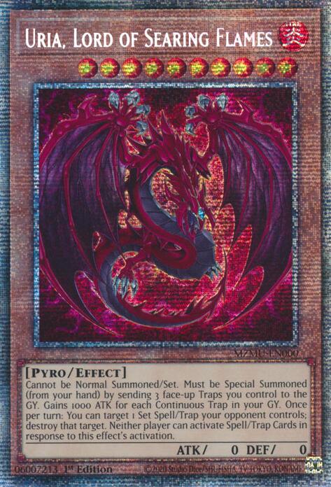 Uria, Lord of Searing Flames (Starlight Rare) [MZMU-EN000] Starlight Rare | Exor Games Truro