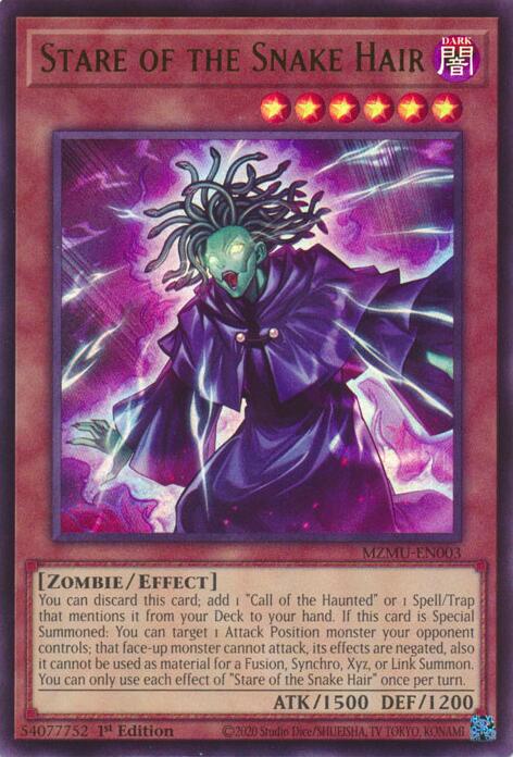 Stare of the Snake Hair [MZMU-EN003] Ultra Rare | Exor Games Truro