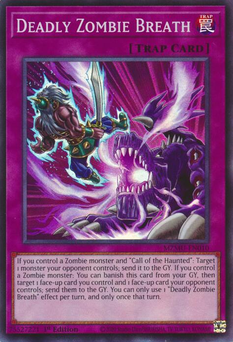 Deadly Zombie Breath [MZMU-EN010] Super Rare | Exor Games Truro