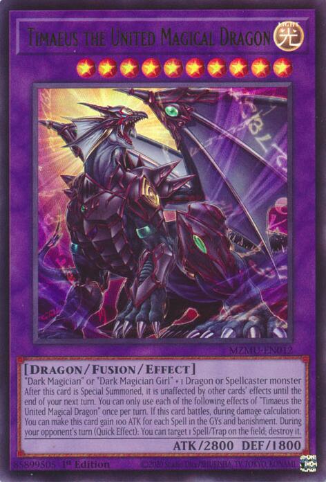 Timaeus the United Magical Dragon [MZMU-EN012] Ultra Rare | Exor Games Truro