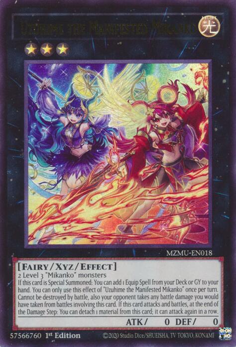 Uzuhime the Manifested Mikanko [MZMU-EN018] Ultra Rare | Exor Games Truro