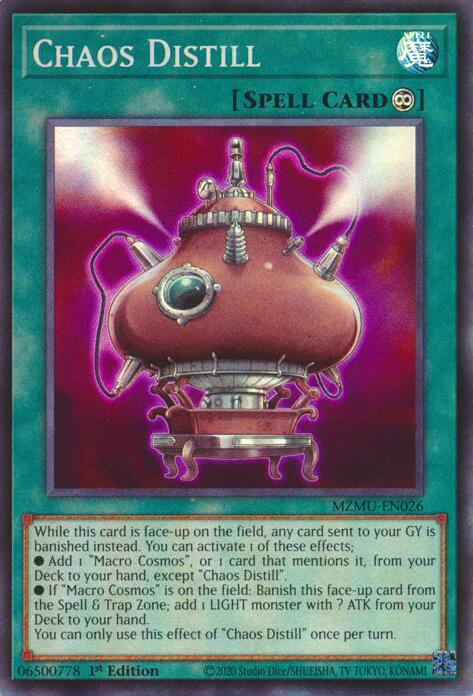 Chaos Distill [MZMU-EN026] Super Rare | Exor Games Truro