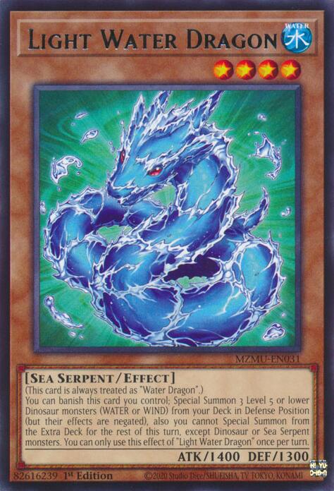 Light Water Dragon [MZMU-EN031] Rare | Exor Games Truro