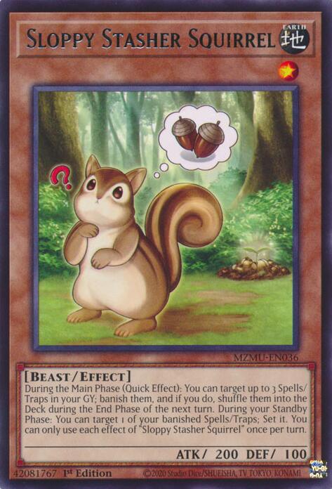 Sloppy Stasher Squirrel [MZMU-EN036] Rare | Exor Games Truro