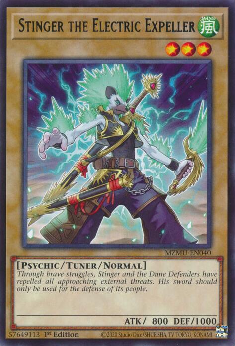 Stinger the Electric Expeller [MZMU-EN040] Rare | Exor Games Truro