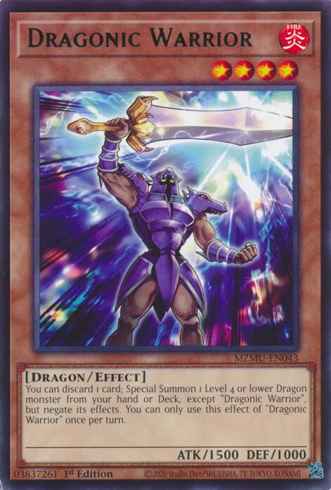 Dragonic Warrior [MZMU-EN043] Rare | Exor Games Truro
