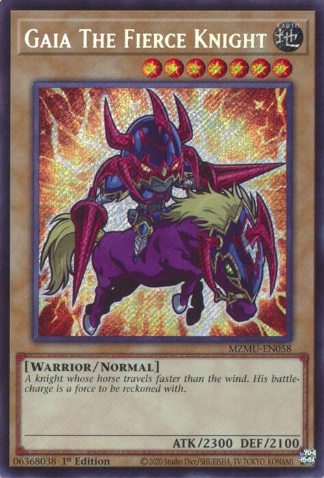 Gaia The Fierce Knight [MZMU-EN058] Secret Rare | Exor Games Truro