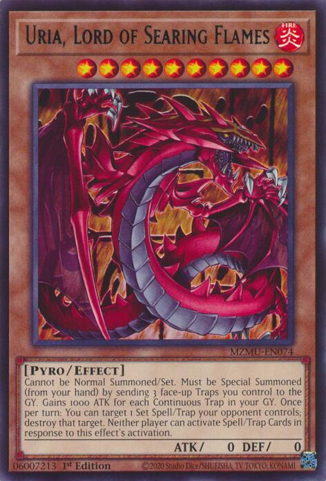 Uria, Lord of Searing Flames [MZMU-EN074] Rare | Exor Games Truro