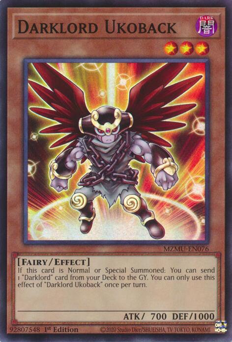 Darklord Ukoback [MZMU-EN076] Super Rare | Exor Games Truro