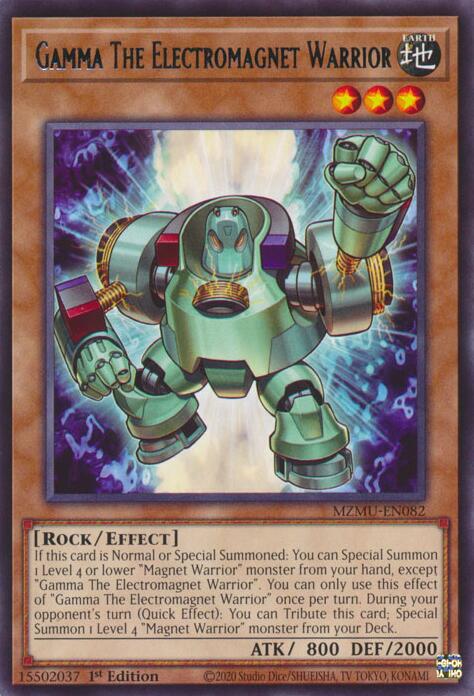 Gamma The Electromagnet Warrior [MZMU-EN082] Rare | Exor Games Truro