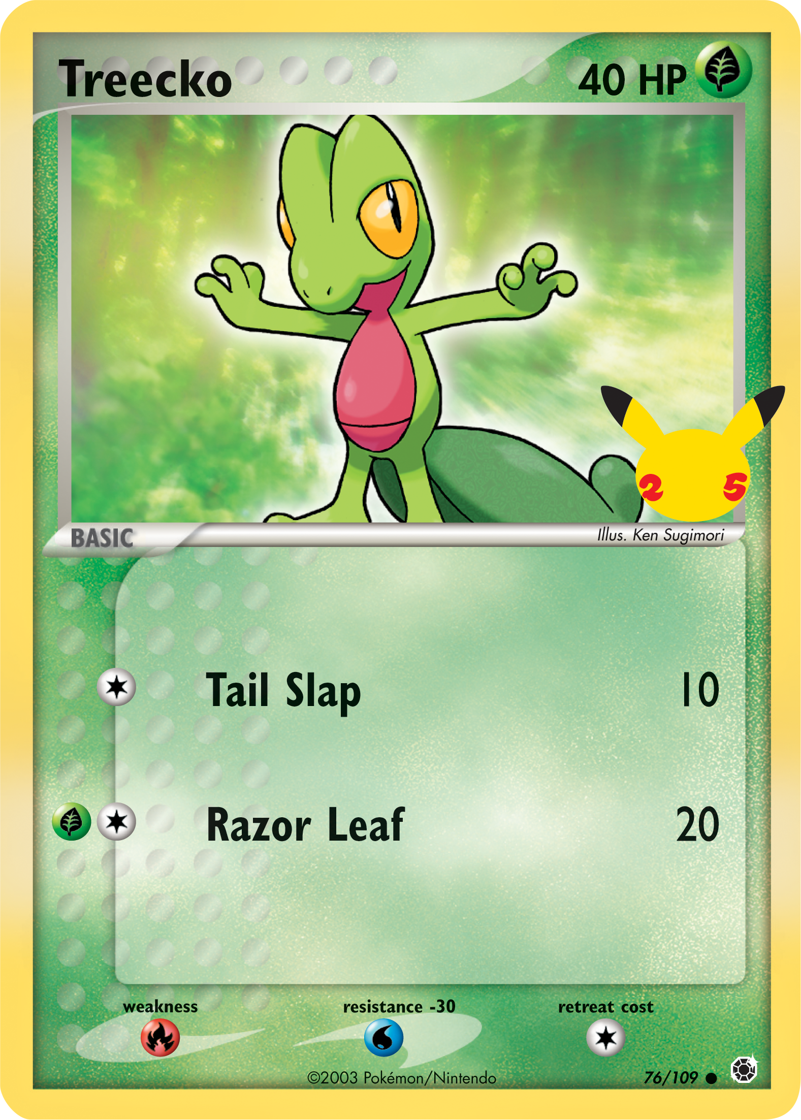 Treecko (76/109) (Jumbo Card) [First Partner Pack] | Exor Games Truro