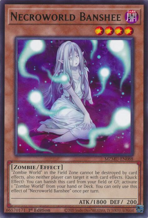 Necroworld Banshee [MZMU-EN088] Rare | Exor Games Truro