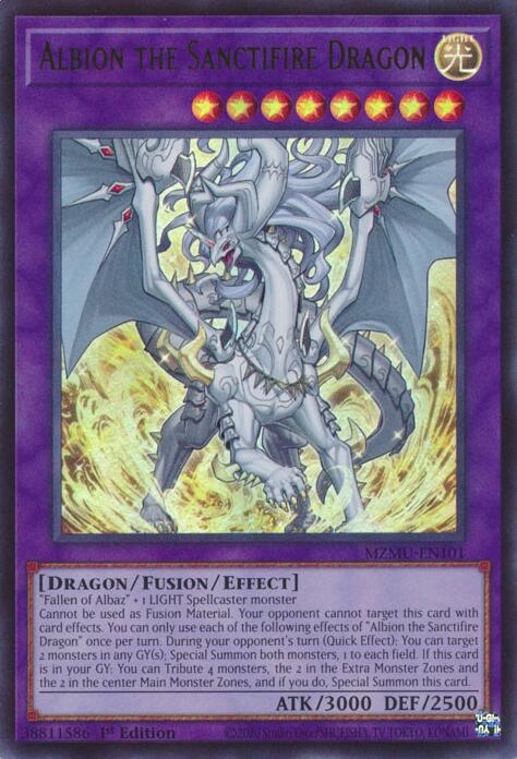 Albion the Sanctifire Dragon [MZMU-EN101] Ultra Rare | Exor Games Truro