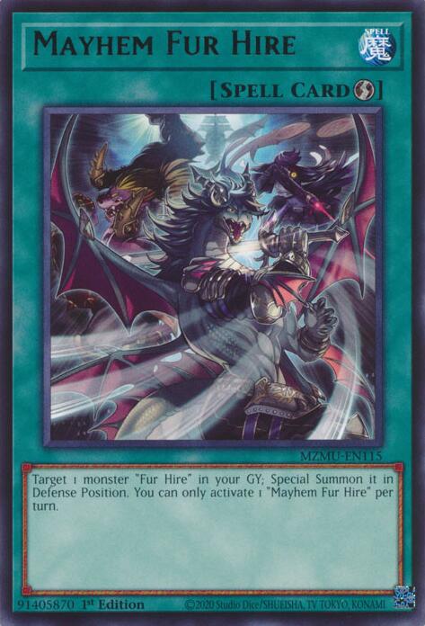 Mayhem Fur Hire [MZMU-EN115] Rare | Exor Games Truro