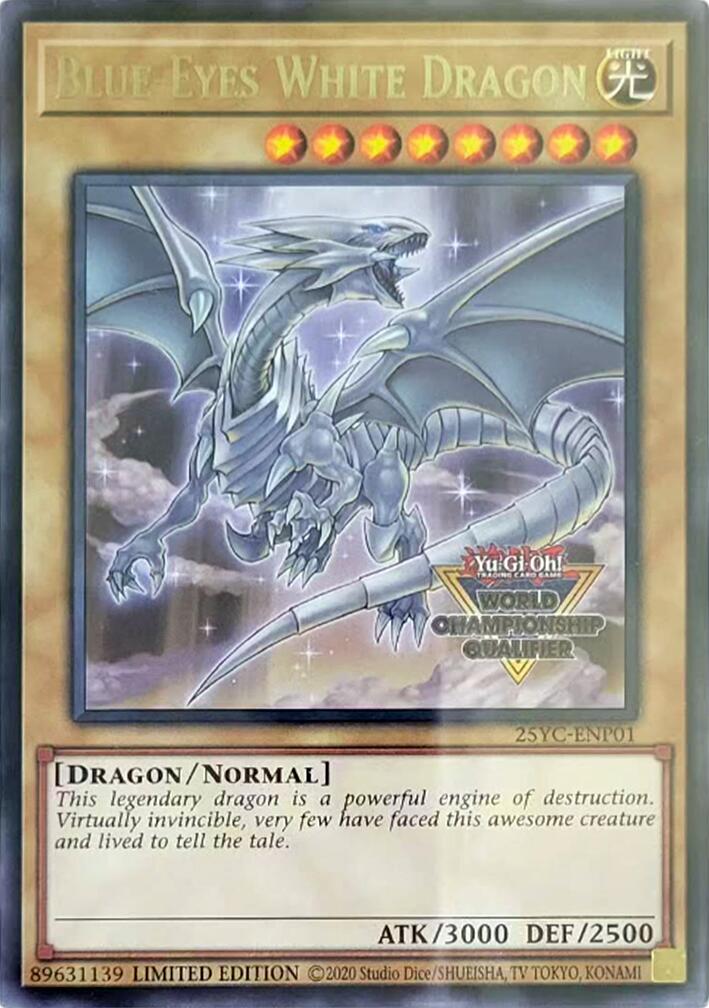 Blue-Eyes White Dragon (World Championship Qualifier) [25YC-ENP01] Rare | Exor Games Truro