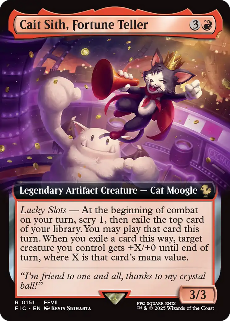 Cait Sith, Fortune Teller (Extended Art) [FINAL FANTASY Commander] | Exor Games Truro