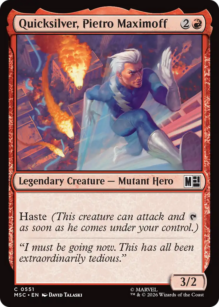 Quicksilver, Pietro Maximoff (0551) [Marvel Super Heroes Commander] | Exor Games Truro