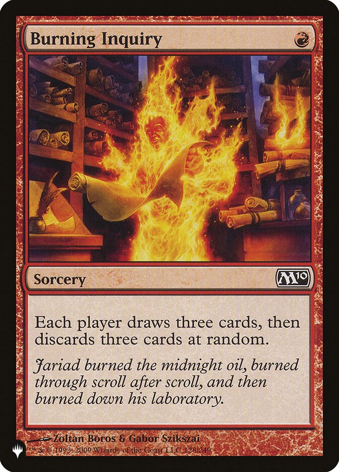 Burning Inquiry [The List] | Exor Games Truro