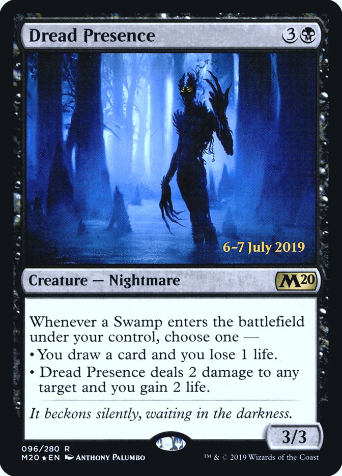 Dread Presence [Core Set 2020 Prerelease Promos] | Exor Games Truro