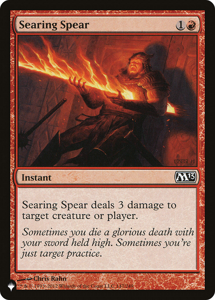 Searing Spear [The List Reprints] | Exor Games Truro