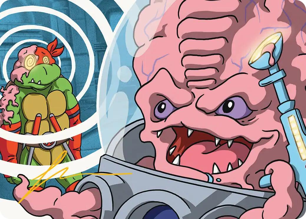 Krang, Master Mind Art Card (25/54) (Gold-Stamped Signature) [Teenage Mutant Ninja Turtles Art Series] | Exor Games Truro