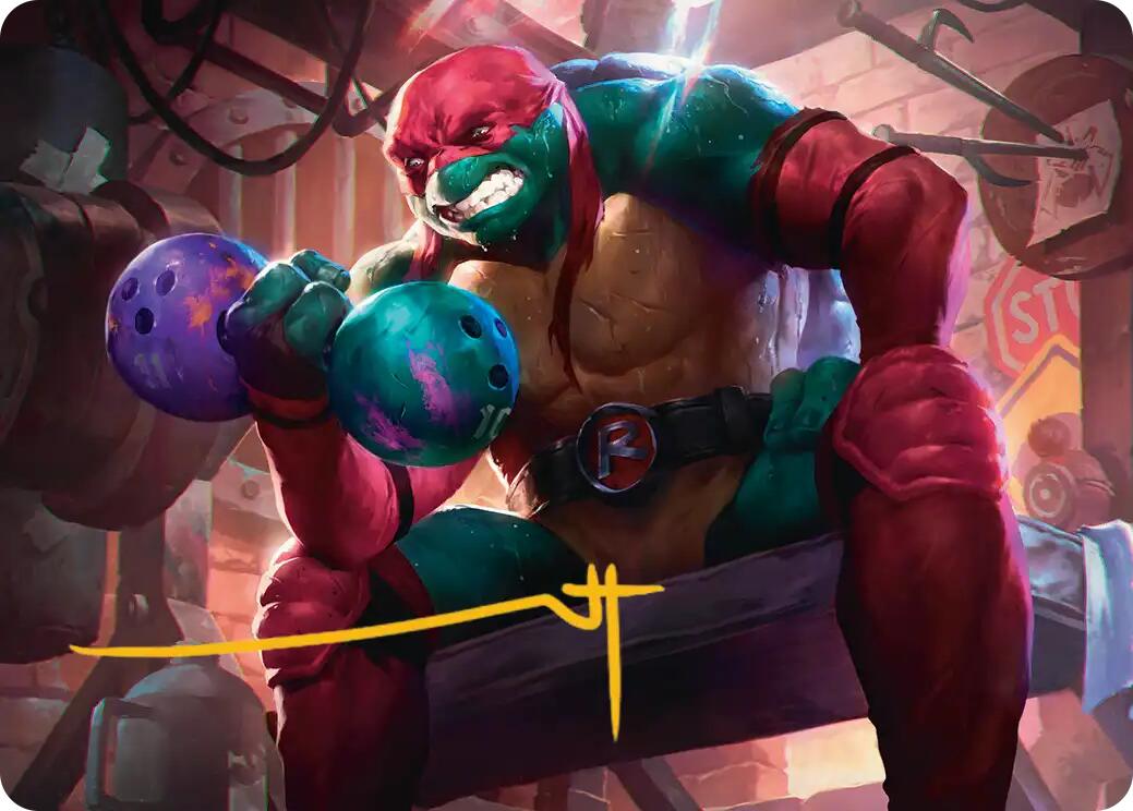 Raphael, Tough Turtle Art Card (Gold-Stamped Signature) [Teenage Mutant Ninja Turtles Art Series] | Exor Games Truro