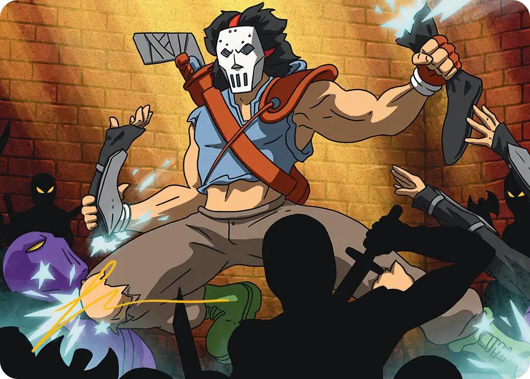Casey Jones, Vigilante Art Card (Gold-Stamped Signature) [Teenage Mutant Ninja Turtles Art Series] | Exor Games Truro