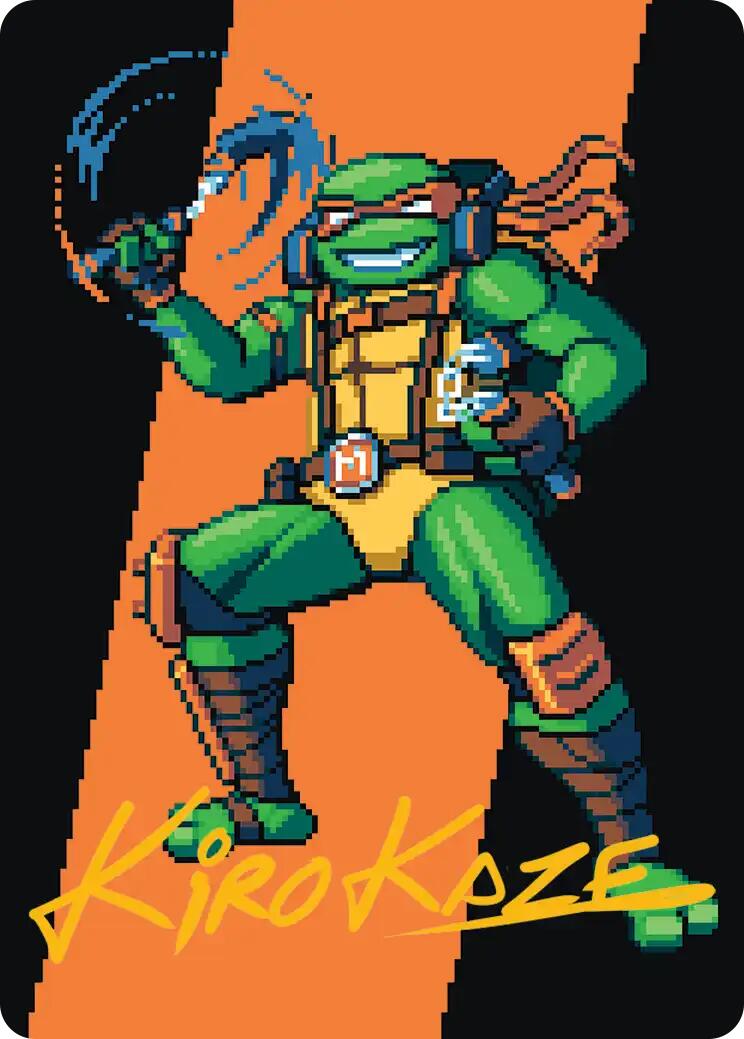 Michelangelo, the Heart Art Card (Gold-Stamped Signature) [Teenage Mutant Ninja Turtles Art Series] | Exor Games Truro