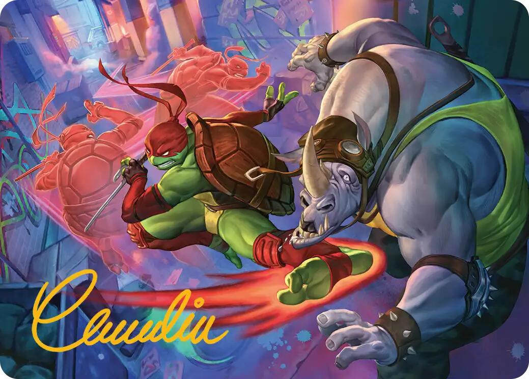 Super Combo Art Card (Gold-Stamped Signature) [Teenage Mutant Ninja Turtles Art Series] | Exor Games Truro