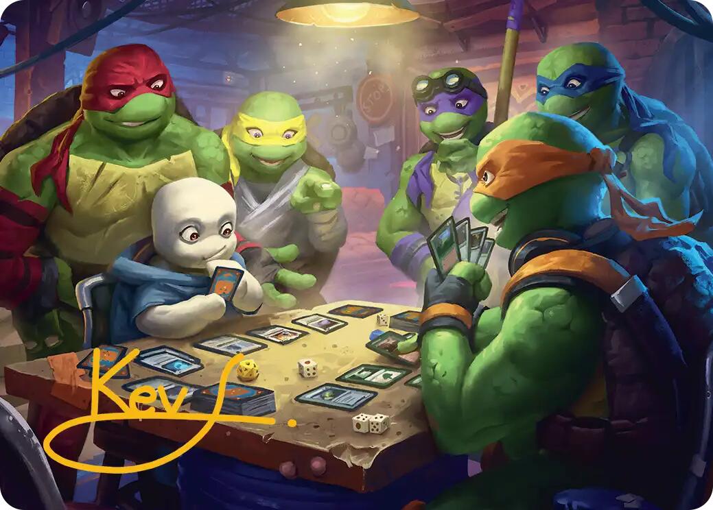 Lessons from Life Art Card (Gold-Stamped Signature) [Teenage Mutant Ninja Turtles Art Series] | Exor Games Truro