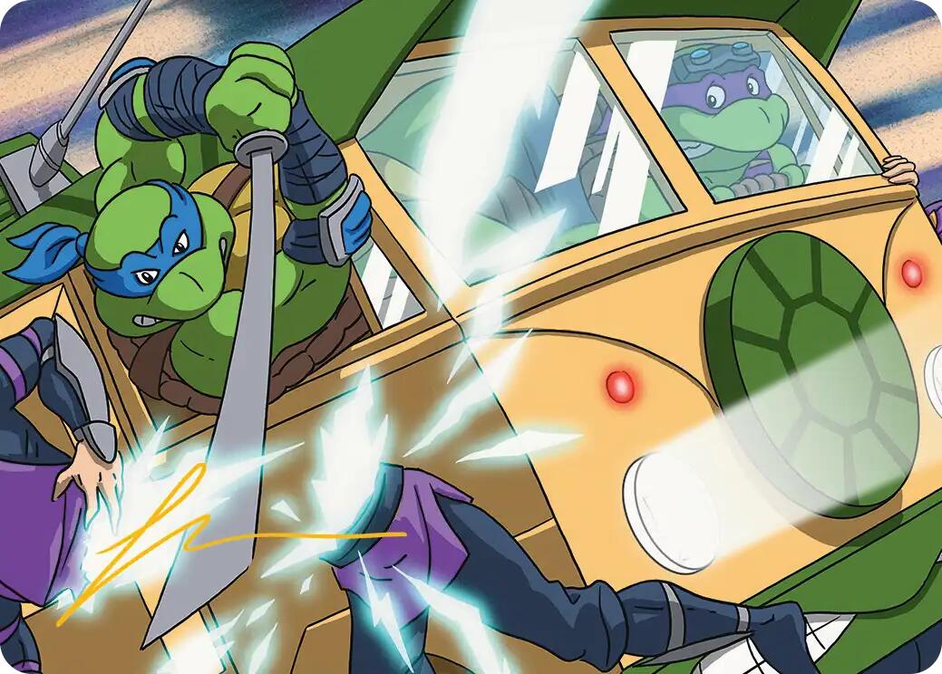 Don & Leo, Problem Solvers Art Card (Gold-Stamped Signature) [Teenage Mutant Ninja Turtles Art Series] | Exor Games Truro