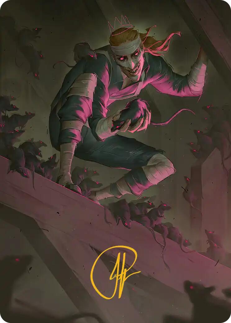 Rat King, the Chaosbringer Art Card (Gold-Stamped Signature) [Teenage Mutant Ninja Turtles Art Series] | Exor Games Truro