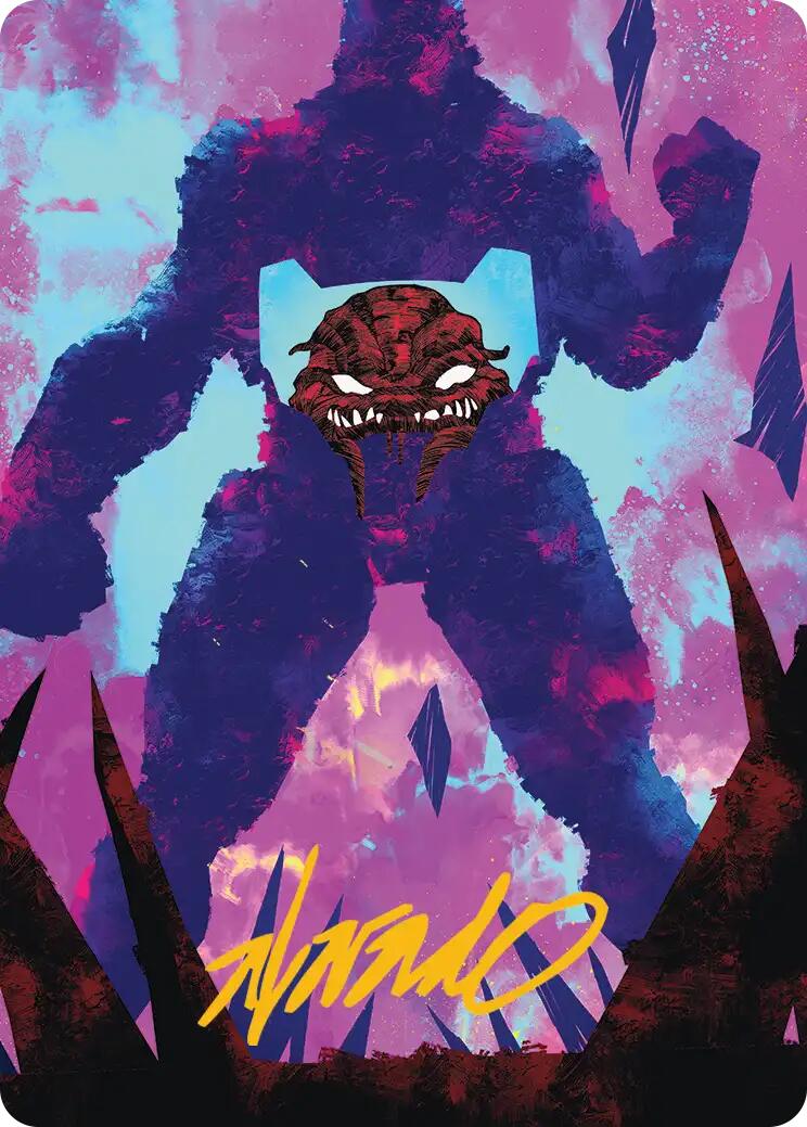 Krang, Utrom Warlord Art Card (Gold-Stamped Signature) [Teenage Mutant Ninja Turtles Art Series] | Exor Games Truro
