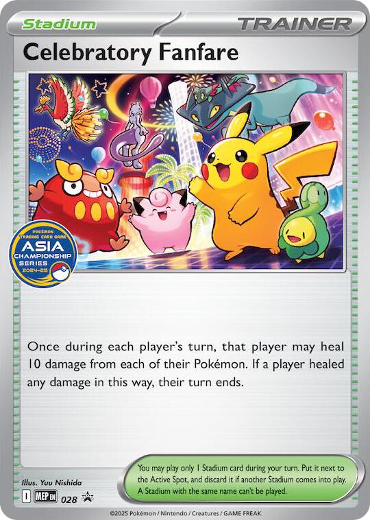Celebratory Fanfare (028) (Asia Championship Series 24-25) [Mega Evolution Promo] | Exor Games Truro