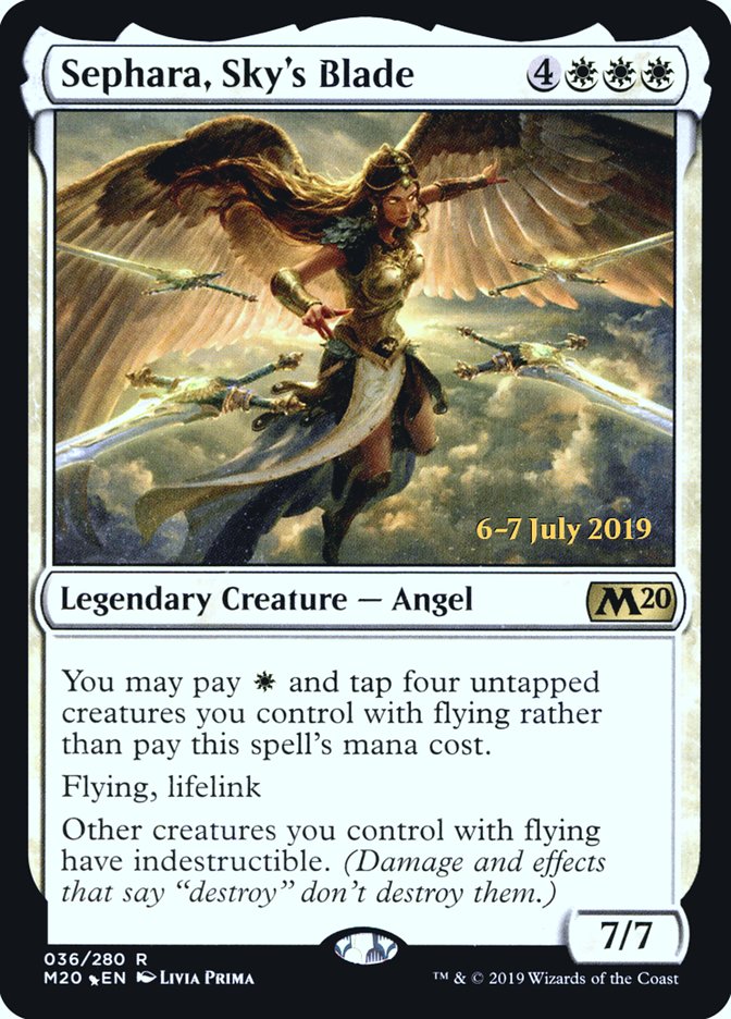 Sephara, Sky's Blade [Core Set 2020 Prerelease Promos] | Exor Games Truro