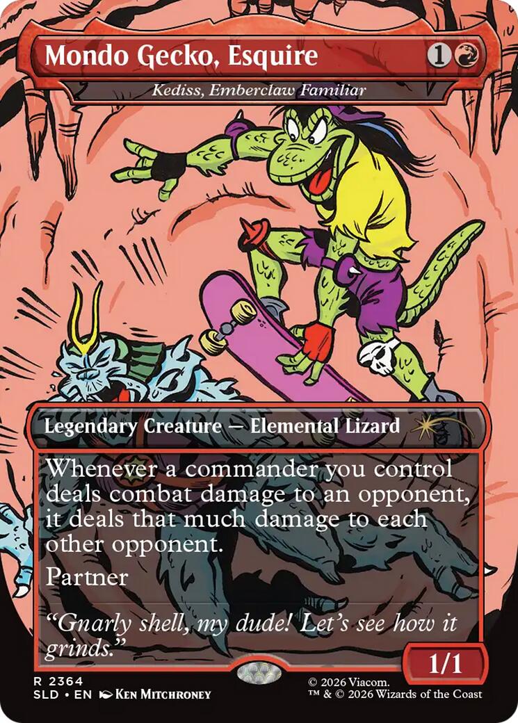 Mondo Gecko, Esquire - Kediss, Emberclaw Familiar [Secret Lair Drop Series] | Exor Games Truro