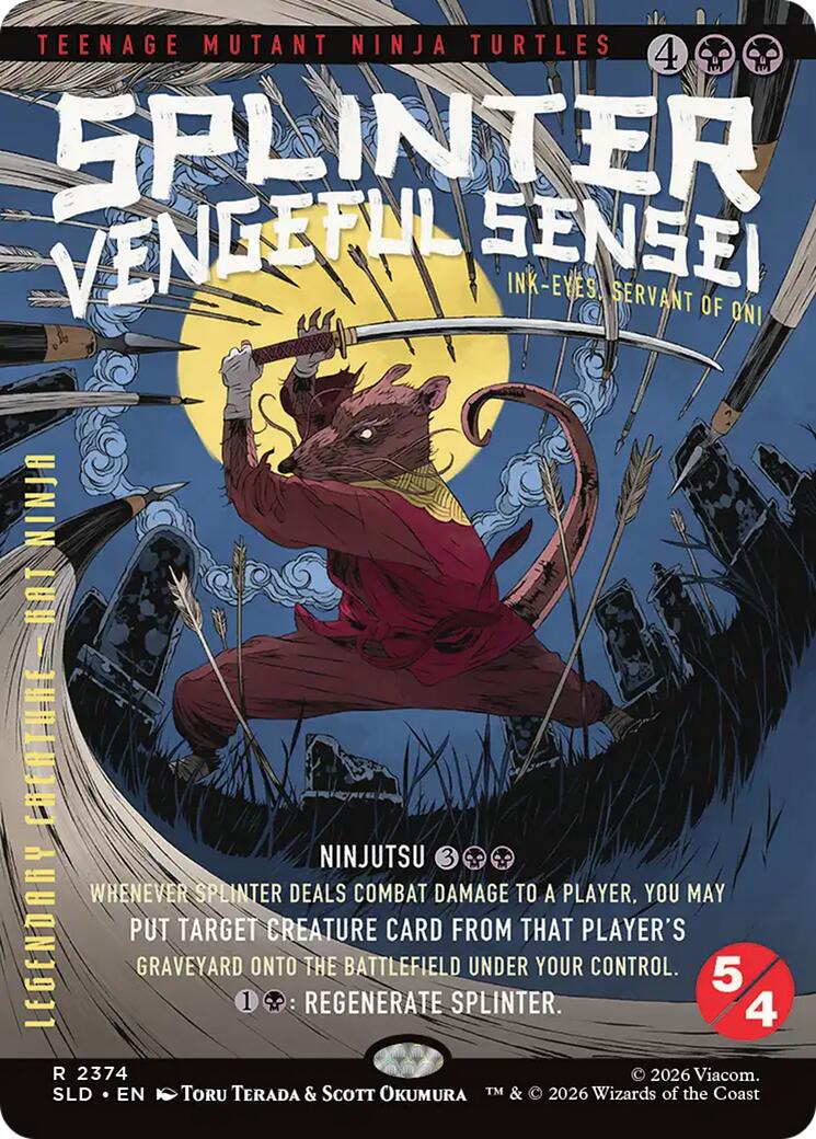 Splinter, Vengeful Sensei - Ink-Eyes, Servant of Oni [Secret Lair Drop Series] | Exor Games Truro