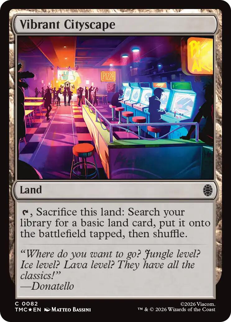 Vibrant Cityscape (Surge Foil) [Teenage Mutant Ninja Turtles Commander] | Exor Games Truro