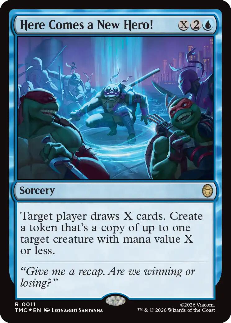 Here Comes a New Hero! (Surge Foil) [Teenage Mutant Ninja Turtles Commander] | Exor Games Truro