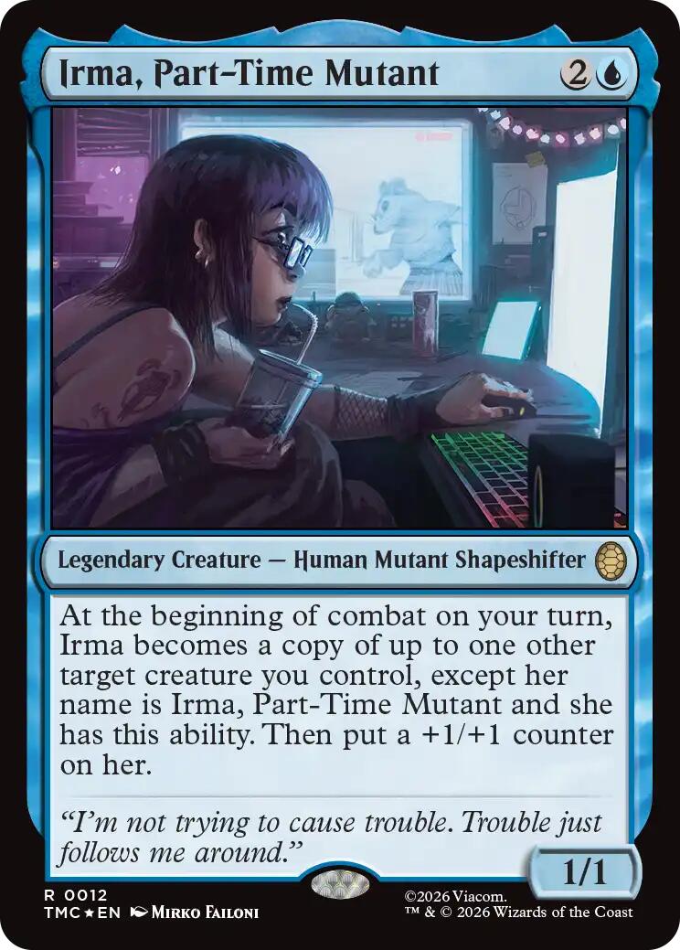 Irma, Part-Time Mutant (Surge Foil) [Teenage Mutant Ninja Turtles Commander] | Exor Games Truro
