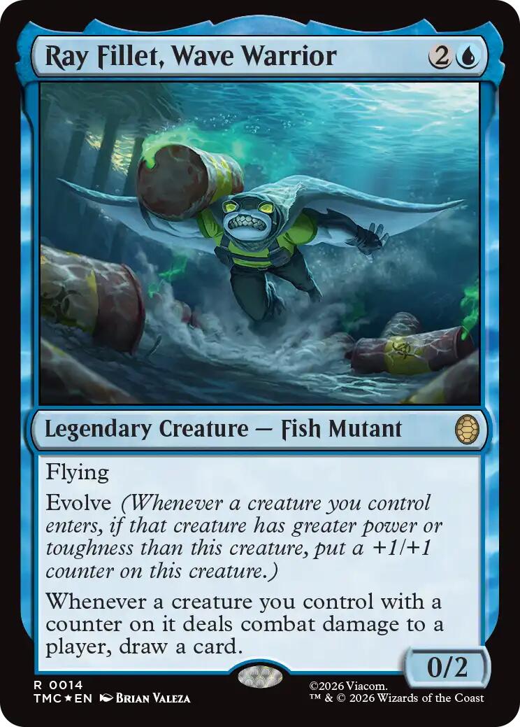 Ray Fillet, Wave Warrior (Surge Foil) [Teenage Mutant Ninja Turtles Commander] | Exor Games Truro