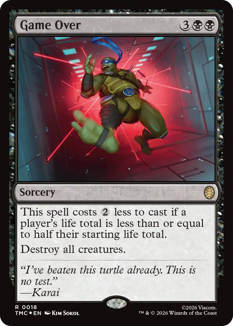 Game Over (Surge Foil) [Teenage Mutant Ninja Turtles Commander] | Exor Games Truro