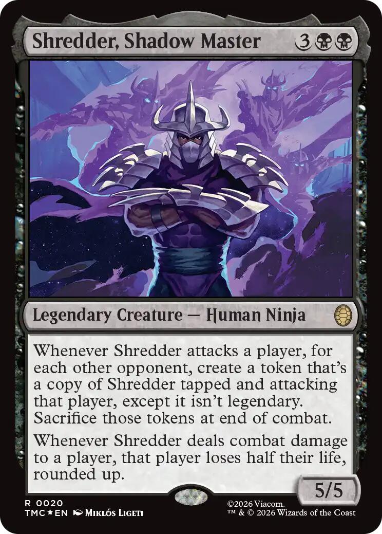 Shredder, Shadow Master (Surge Foil) [Teenage Mutant Ninja Turtles Commander] | Exor Games Truro