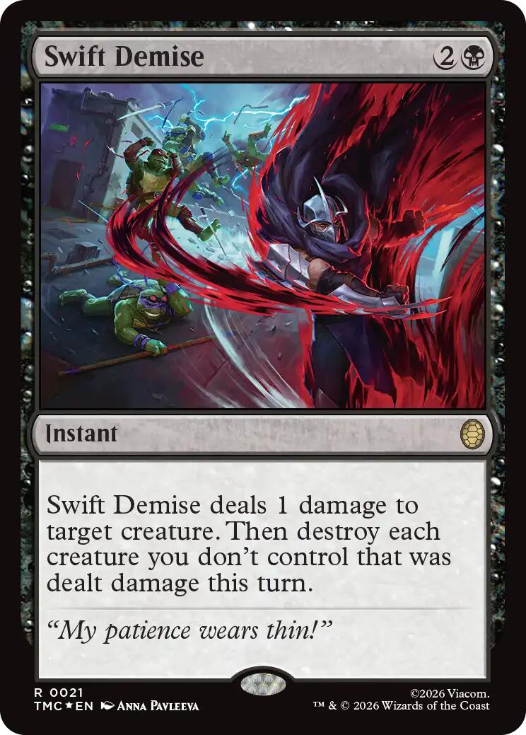 Swift Demise (Surge Foil) [Teenage Mutant Ninja Turtles Commander] | Exor Games Truro