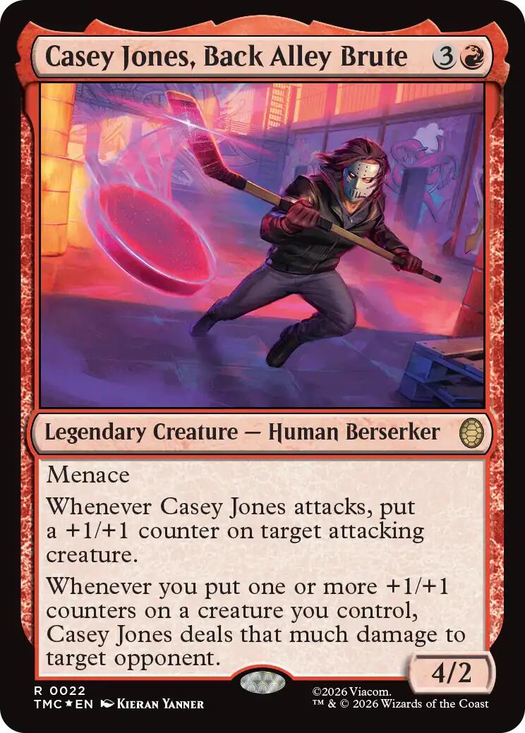 Casey Jones, Back Alley Brute (Surge Foil) [Teenage Mutant Ninja Turtles Commander] | Exor Games Truro