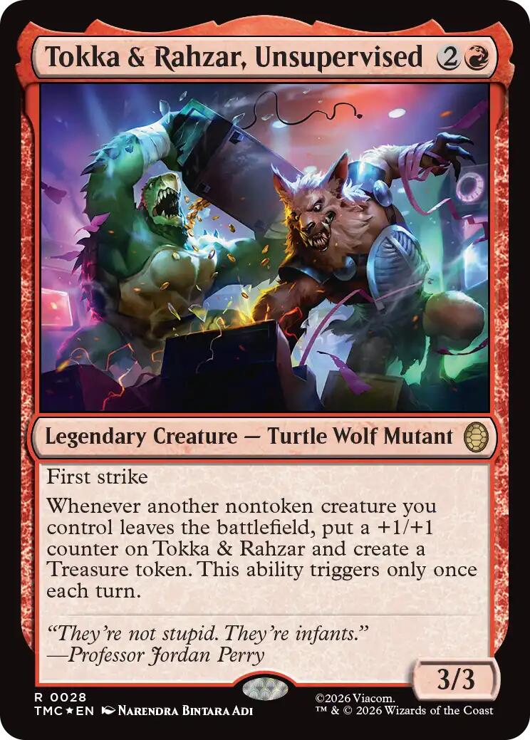 Tokka & Rahzar, Unsupervised (Surge Foil) [Teenage Mutant Ninja Turtles Commander] | Exor Games Truro