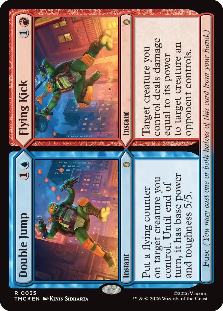 Double Jump // Flying Kick (Surge Foil) [Teenage Mutant Ninja Turtles Commander] | Exor Games Truro
