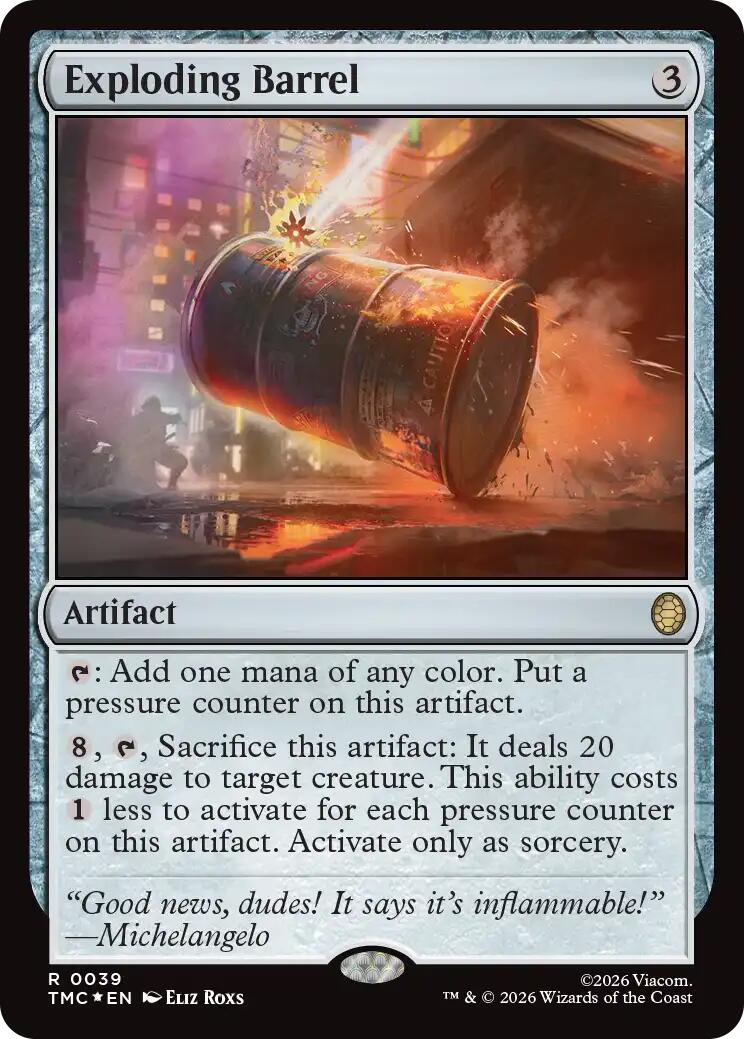Exploding Barrel (Surge Foil) [Teenage Mutant Ninja Turtles Commander] | Exor Games Truro