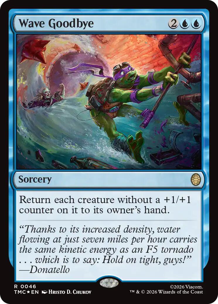 Wave Goodbye (Surge Foil) [Teenage Mutant Ninja Turtles Commander] | Exor Games Truro
