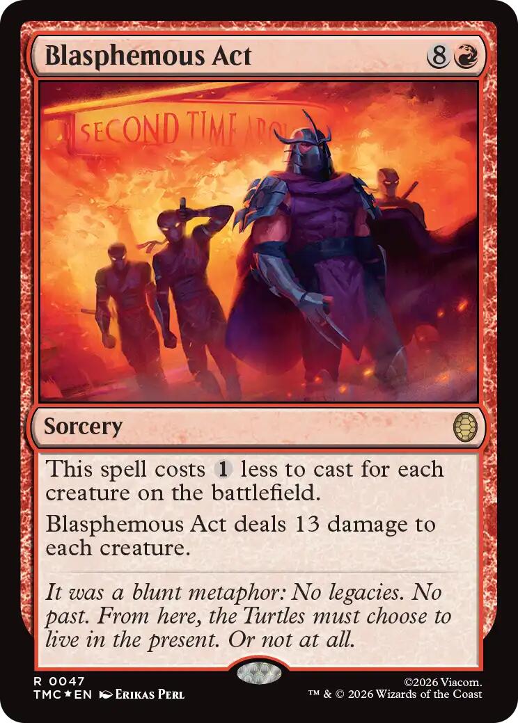 Blasphemous Act (Surge Foil) [Teenage Mutant Ninja Turtles Commander] | Exor Games Truro